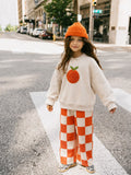 Orange Checkered Kids Set